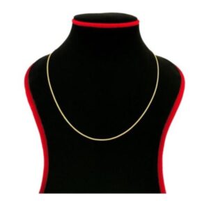 18Kt Real Solid Yellow Gold Curb Necklace Women's Chain 3.950 Gram Fine Jewelry