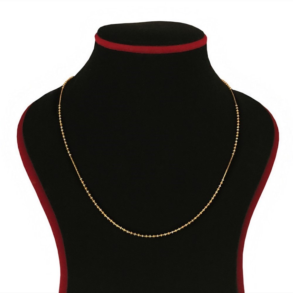 18Kt Hallmark Real Solid Yellow Gold Curb Necklace Chain 6.100 Grams 19.5'' L