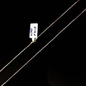 18Kt Hallmark Real Solid Yellow Gold Curb Necklace Chain 6.100 Grams 19.5'' L