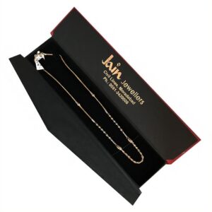 18 Kt Hallmark Real Solid Yellow Gold 2 Tone Curb Necklace Chain 10.750 g 18''L