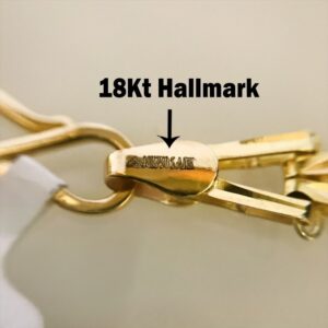 18Kt Hallmark Real Solid Yellow Gold Link Necklace Chain 14.750 Grams 22'' L
