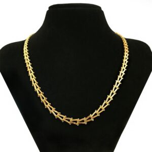 18Kt Hallmark Real Solid Yellow Gold Link Necklace Chain 14.750 Grams 22'' L