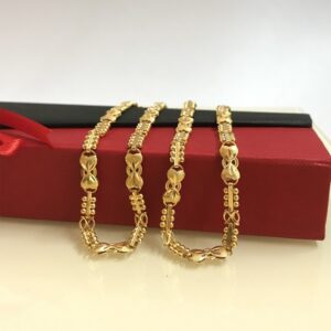18Kt Hallmark Real Solid Yellow Gold Link Necklace Chain 21.510 Grams 25'' L