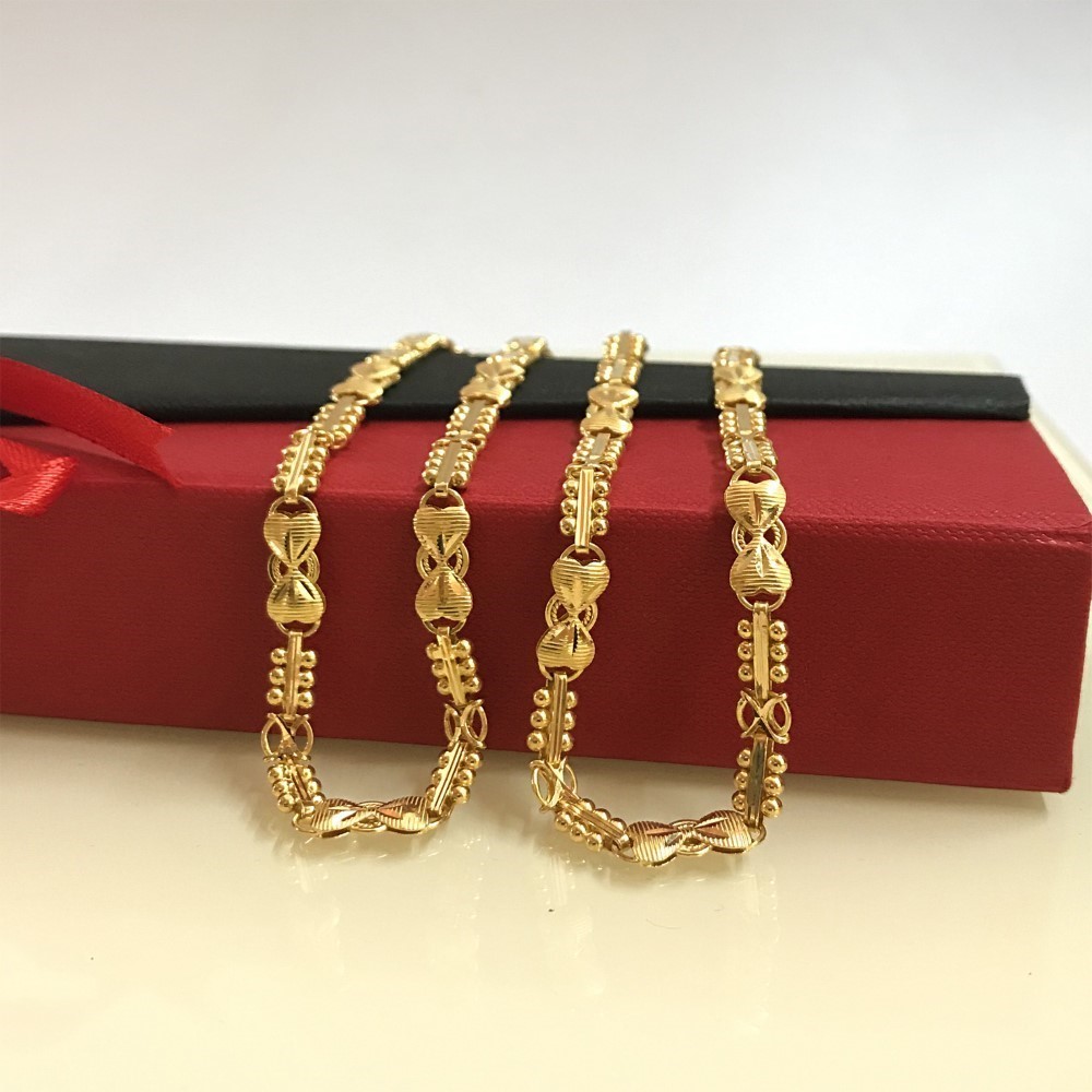 18Kt Hallmark Real Solid Yellow Gold Link Necklace Chain 21.510 Grams 25'' L