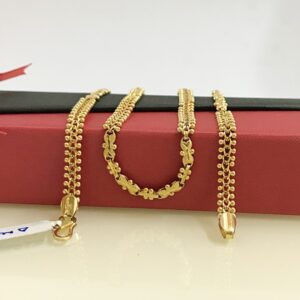 18Kt Hallmark Real Solid Yellow Gold Link Necklace Chain 18.050 Grams 24'' L