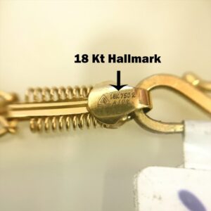 18Kt Hallmark Real Solid Yellow Gold Link Necklace Chain 23.090 Grams 25'' L