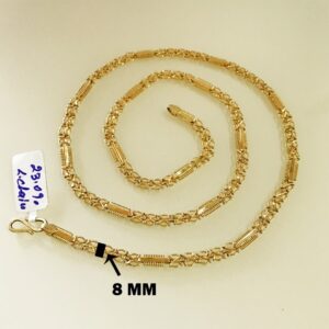 18Kt Hallmark Real Solid Yellow Gold Link Necklace Chain 23.090 Grams 25'' L