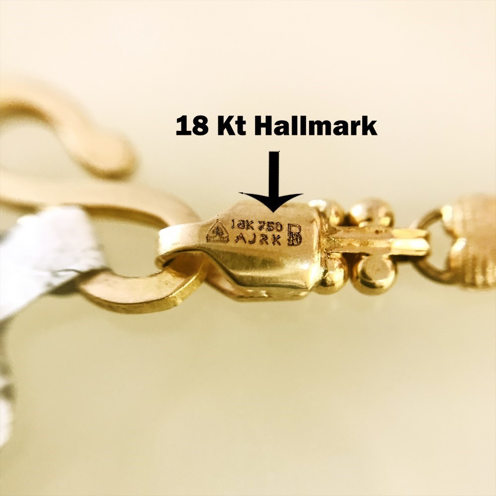 18Kt Hallmark Real Solid Yellow Gold Link Necklace Chain 11.610 Grams 22'' L