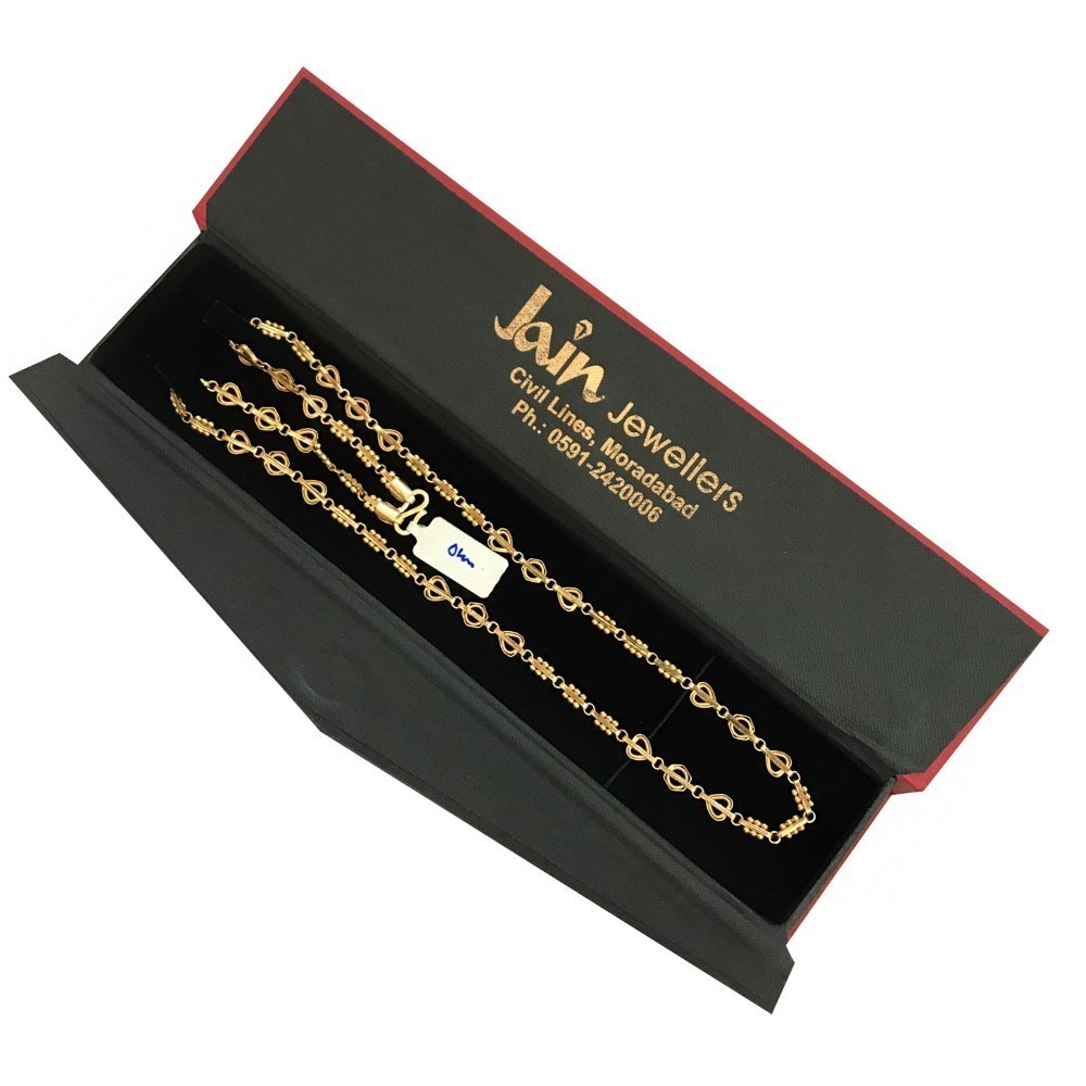 18 Kt Hallmark Real Solid Yellow Gold Link Necklace Chain 20.080 Grams 24'' L