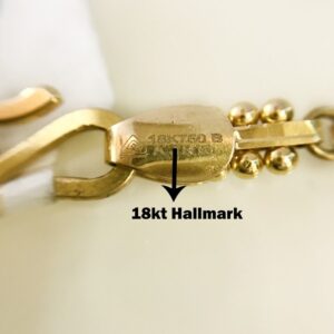 18 Kt Hallmark Real Solid Yellow Gold Link Necklace Chain 20.080 Grams 24'' L