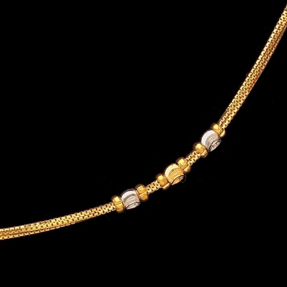 22 Kt Hallmark Real Solid Yellow Gold Iced Out Miss Jewelry Necklace Chain 20 Gm