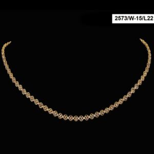22Kt Hallmark Real Solid Yellow Gold Necklace Iced Out Miami Long Chain 32 Gram
