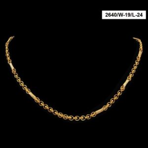 22Kt Hallmark Real Solid Yellow Gold Designer Dubai Necklace Chain 32 Grams