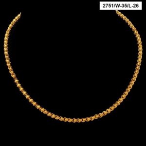 22Kt Hallmark Real Solid Yellow Gold Iced Out Cuban Trendy Necklace Chain 26 Gm