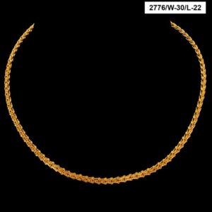 22Kt Hallmark Real Solid Yellow Hallmark Gold Iced Out Necklace Chain 28 Grams
