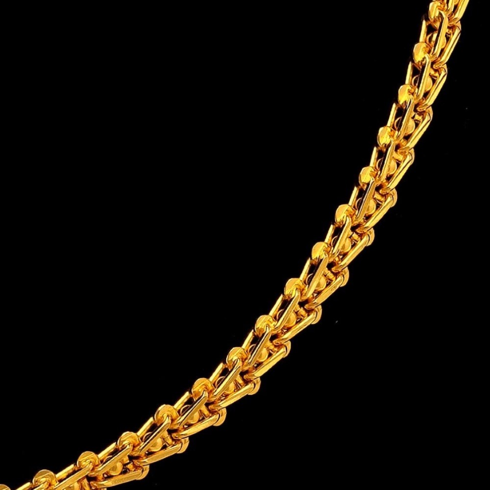 22Kt Hallmark Real Solid Yellow Hallmark Gold Iced Out Necklace Chain 28 Grams