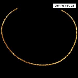 22Kt Hallmark Real Solid Yellow Gold Curb Fancy Necklace Women's Chain 20 Gram