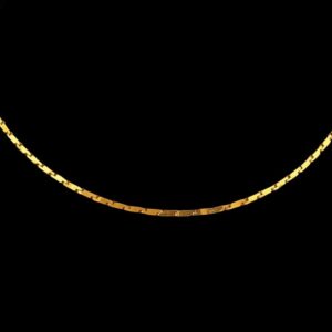 22Kt Hallmark Real Solid Yellow Gold Curb Fancy Link Necklace Chain 16 Grams