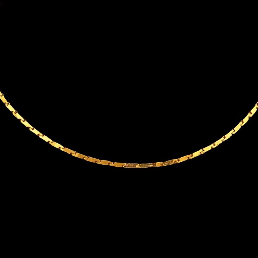 22Kt Hallmark Real Solid Yellow Gold Curb Fancy Link Necklace Chain 16 Grams - Image 2