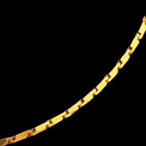 22Kt Hallmark Real Solid Yellow Gold Curb Fancy Link Necklace Chain 16 Grams