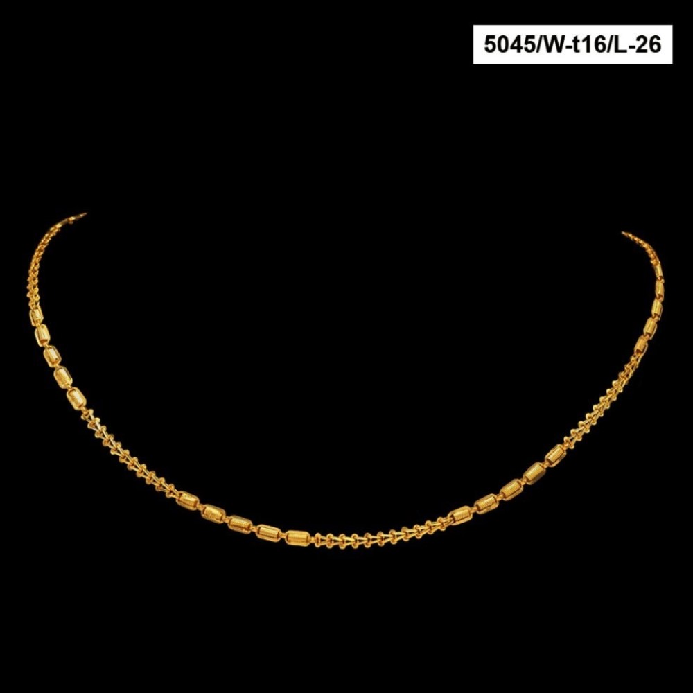 22Kt Hallmark Real Solid Yellow Gold Necklace Curb Iced Out Long Chain 28 Grams - Image 2
