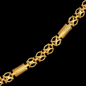 22Kt Hallmark Real Solid Yellow Gold Iced Out Dubai Long Necklace Chain 24 Gram
