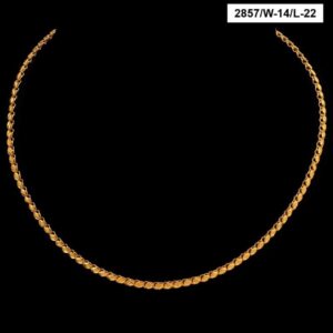 22Kt Hallmark Real Solid Yellow Gold Necklace Curb Link Long Chain 18 Grams