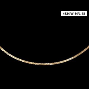 22Kt Solid Yellow Gold Necklace Hip Hop 2 Tone Miami Chain 18 g 18''L