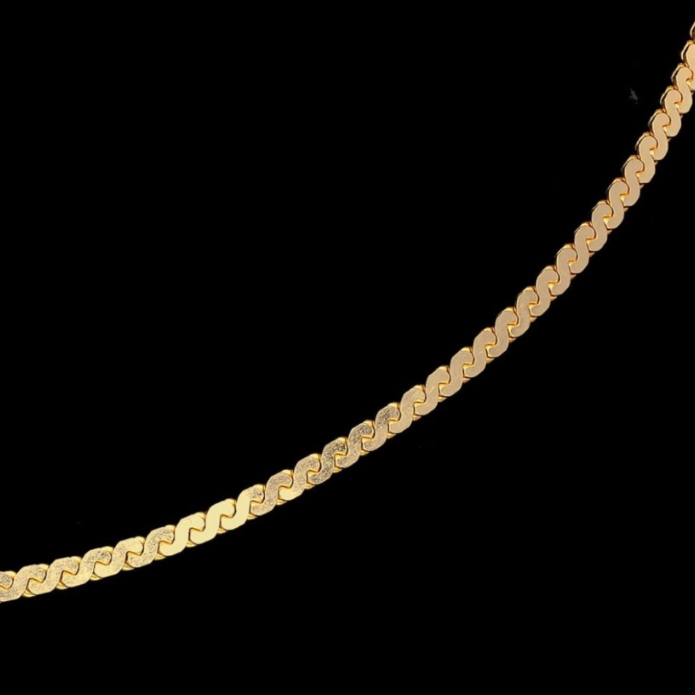 22Kt Solid Yellow Gold Necklace Hip Hop 2 Tone Miami Chain 18 g 18''L