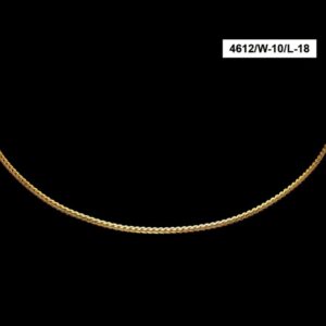 22Kt Solid Yellow Gold Necklace Hip Hop 2 Tone Fine Chain 12 gm 18''L