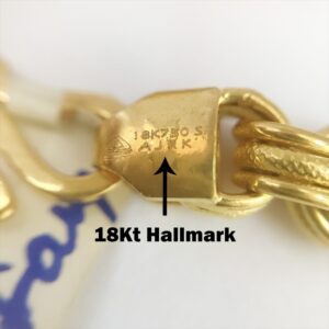 18 Kt Yellow REAL GOLD Necklace Double Link Chain For Men 35.170 Gms 7.20 MM