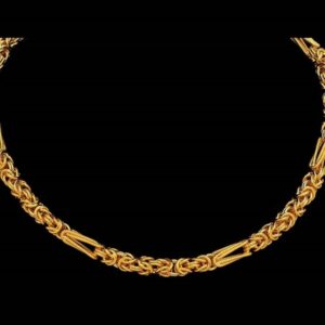 22 Kt Real Solid Yellow Gold Hallmark Necklace Luxury Link Men'S Chain 38 Grams