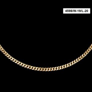 22 Kt Hallmark Real Solid Yellow Gold Hip Hop 2 Tone Long Necklace Chain 28 Gram