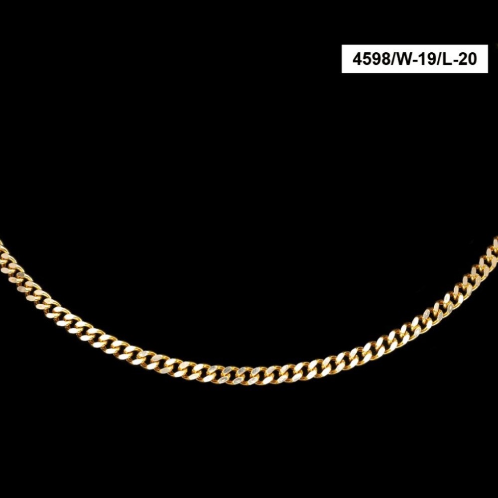 22 Kt Hallmark Real Solid Yellow Gold Hip Hop 2 Tone Long Necklace Chain 28 Gram - Image 2