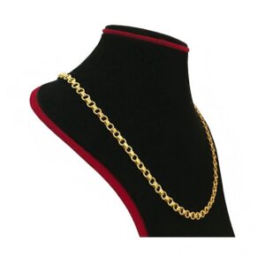 18 Kt Hallmark Real Solid Yellow Gold Curb Cuban Necklace Link Chain 14.520 Gram
