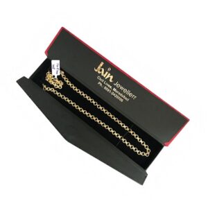 18 Kt Hallmark Real Solid Yellow Gold Curb Cuban Necklace Link Chain 14.520 Gram