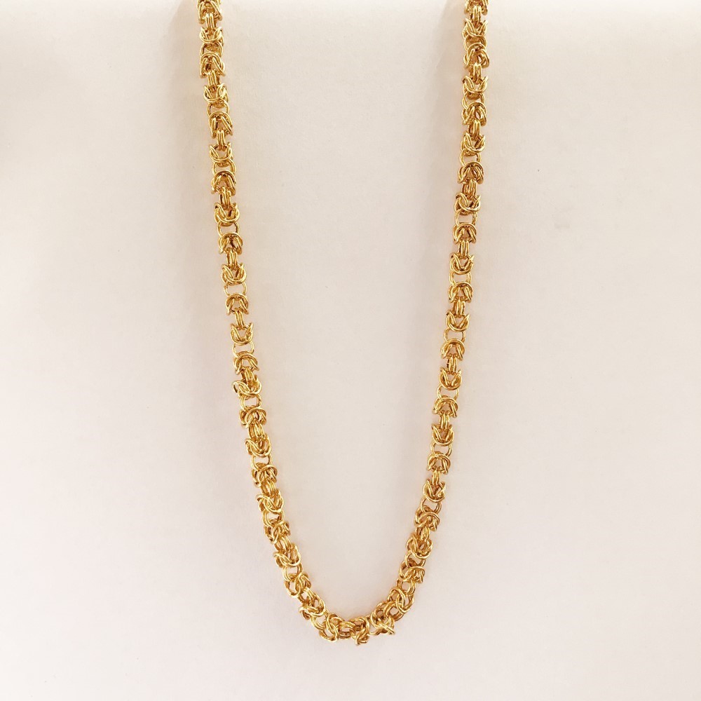 18 Kt Hallmark Real Solid Yellow Gold Curb Cuban Necklace Men'S Chain 13.360 Gms - Image 2