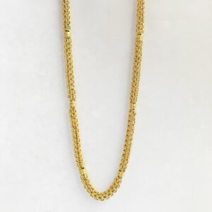 18 Kt Hallmark Real Solid Yellow Gold Dubai Necklace Men'S Chain 22.980 Grams