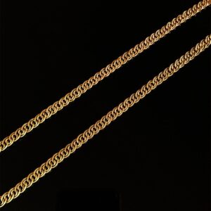 18 Kt Hallmark Real Solid Yellow Gold Curb Cuban Necklace Men'S Chain 13.740 Gm