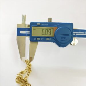 18 Kt Hallmark Solid Yellow Gold Curb Cuban Necklace Men'S Chain 13.150 Grams