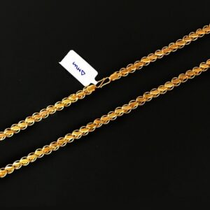 18Kt Real Solid Yellow Gold Hallmark Curb Cuban Necklace Miami Chain 6.620 Gram