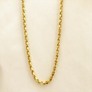 Real Gold Necklace Men's Link Chain 18 Kt Yellow Gold 25.290 Gm 4.23 MM Wide 22"