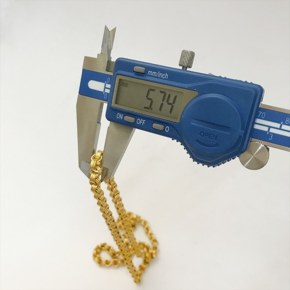 Real Gold Necklace Men's Link Chain 18Kt Yellow Gold 18.280 Gms 5.74 MM Wide 21" - Image 4