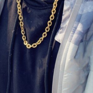 18Kt Real Solid Yellow Gold Curb Cuban Link Necklace Chain Width 8MM 45 Gms 26"