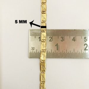 18Kt Real Solid Yellow Gold Curb Cuban Necklace Men'S Chain 11.160 Grams 20'' L