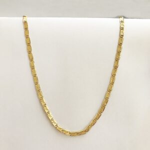 18Kt Real Solid Yellow Gold Curb Cuban Necklace Men'S Chain 11.160 Grams 20'' L