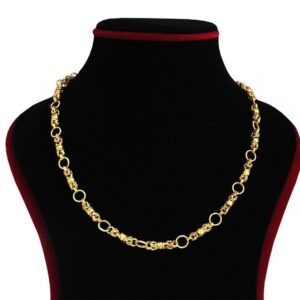 18Kt Real Solid Yellow Gold Curb Cuban Necklace Men'S Chain 14.260 Grams 20'' L