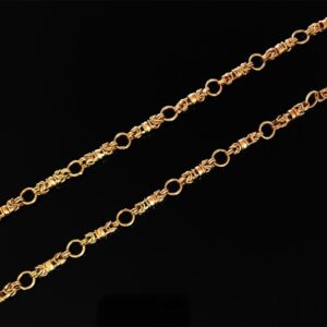 18Kt Real Solid Yellow Gold Curb Cuban Necklace Men'S Chain 14.260 Grams 20'' L