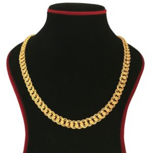18 Kt Hallmark Real Solid Yellow Gold Dubai Necklace Men'S Chain 29.730 Gm 22" L