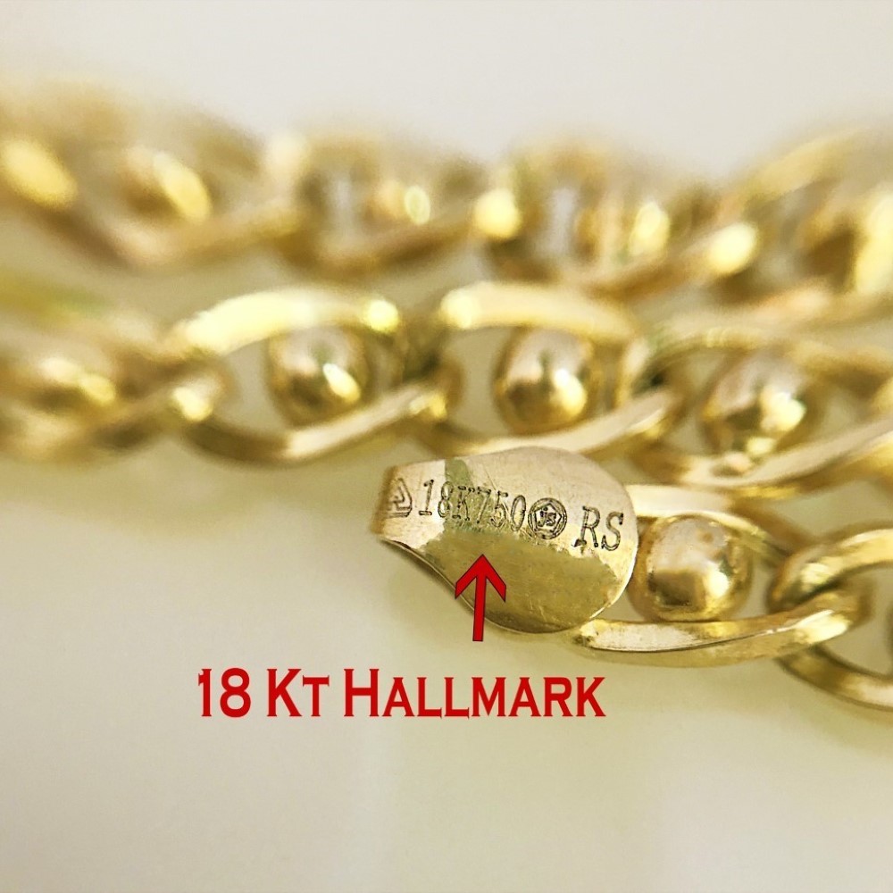 18Kt Hallmark Solid Yellow Gold Curb Cuban Necklace Men'S Chain 11.920 g 19.5"L - Image 5